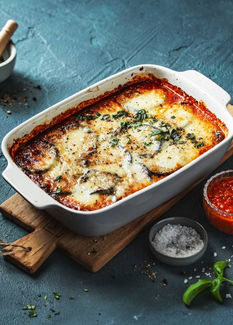 Auberginenauflauf „Arrabbiata“