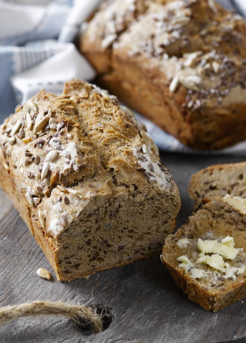 Dinkelbrot mit Leinsamen