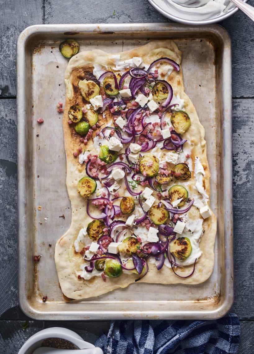 Elsässer Flammkuchen ohne Hefe