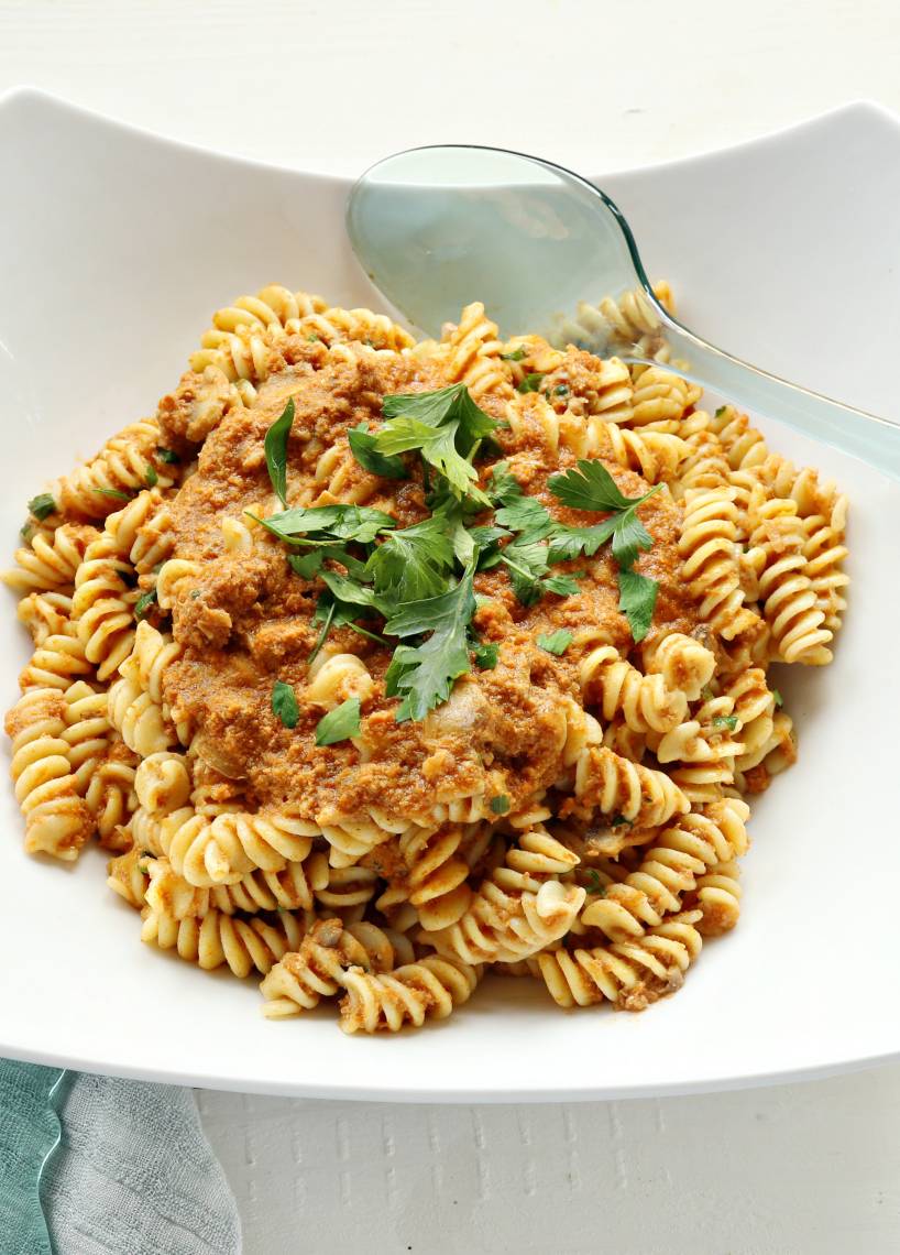 Nudeln mit Hackfleischsoße Jäger-Art