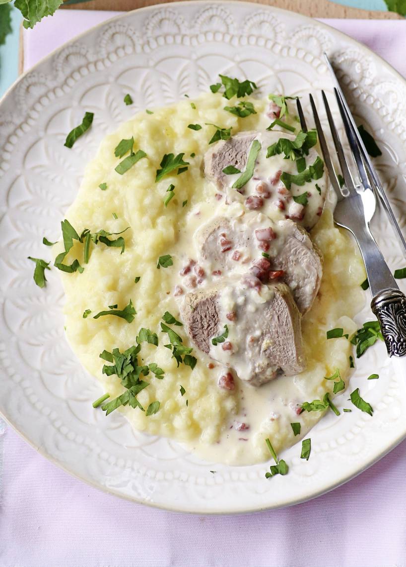 Schweinefilet mit Gemüsestampf