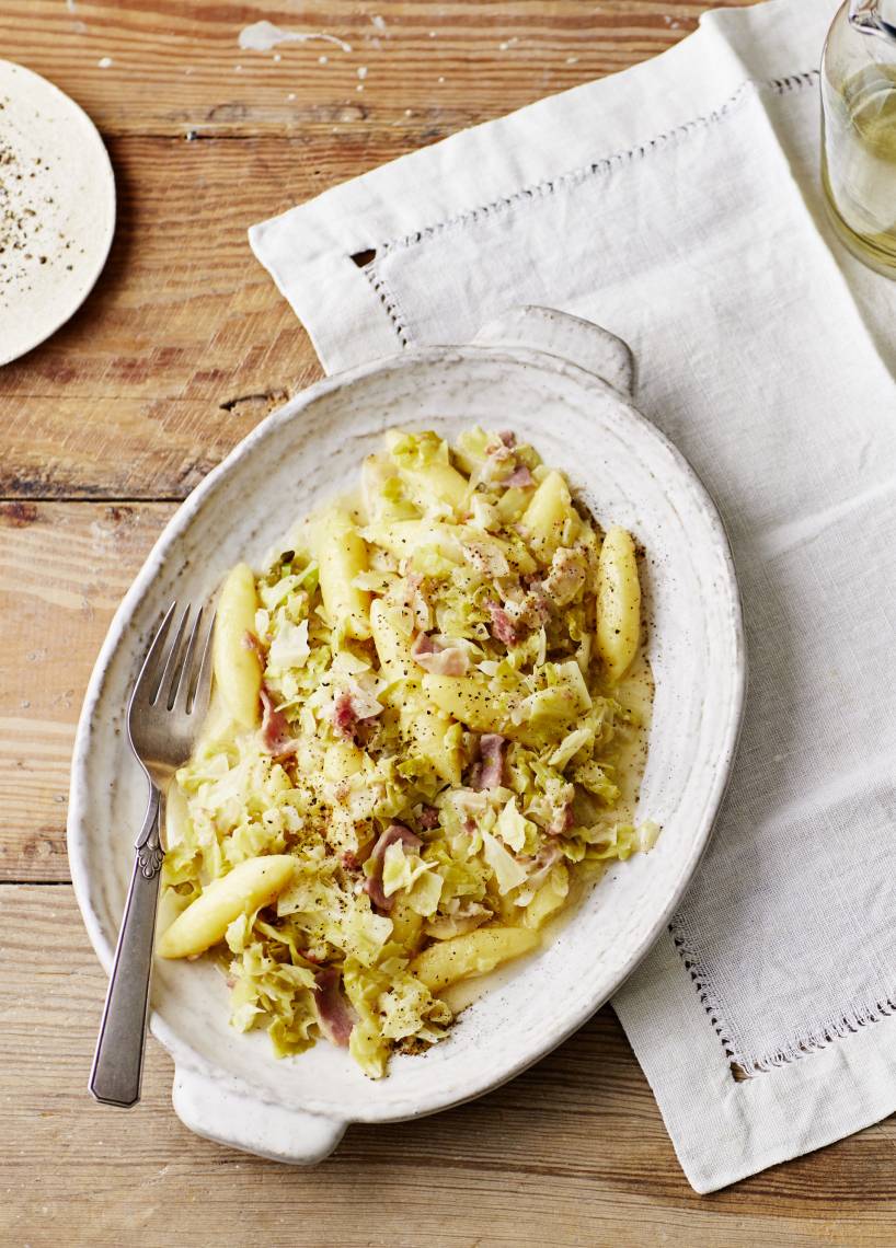 Spitzkohl-Schupfnudeln