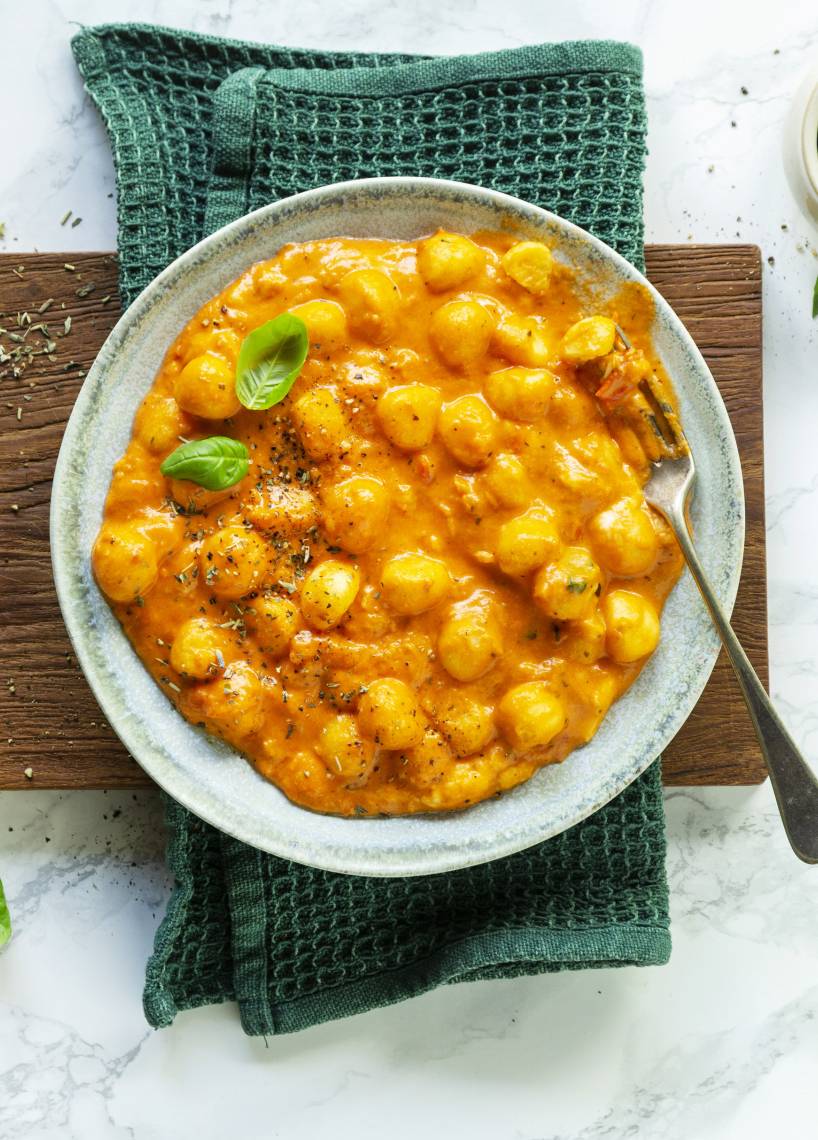 Schnelle Tomate-Mozzarella-Gnocchi