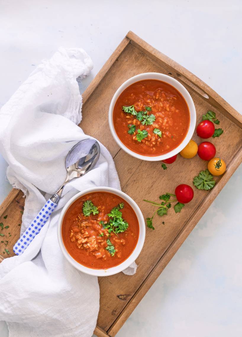 Tomatensuppe mit Reis