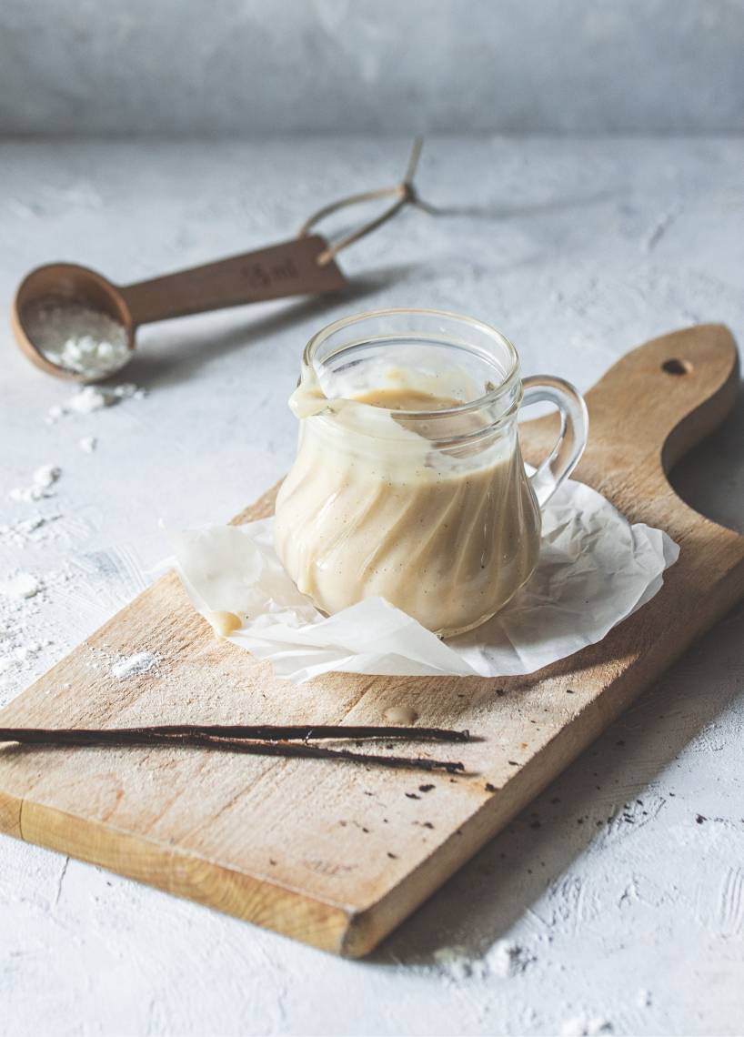 Vegane Vanillesoße