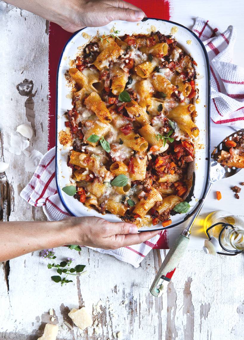 Bolognese-Auflauf