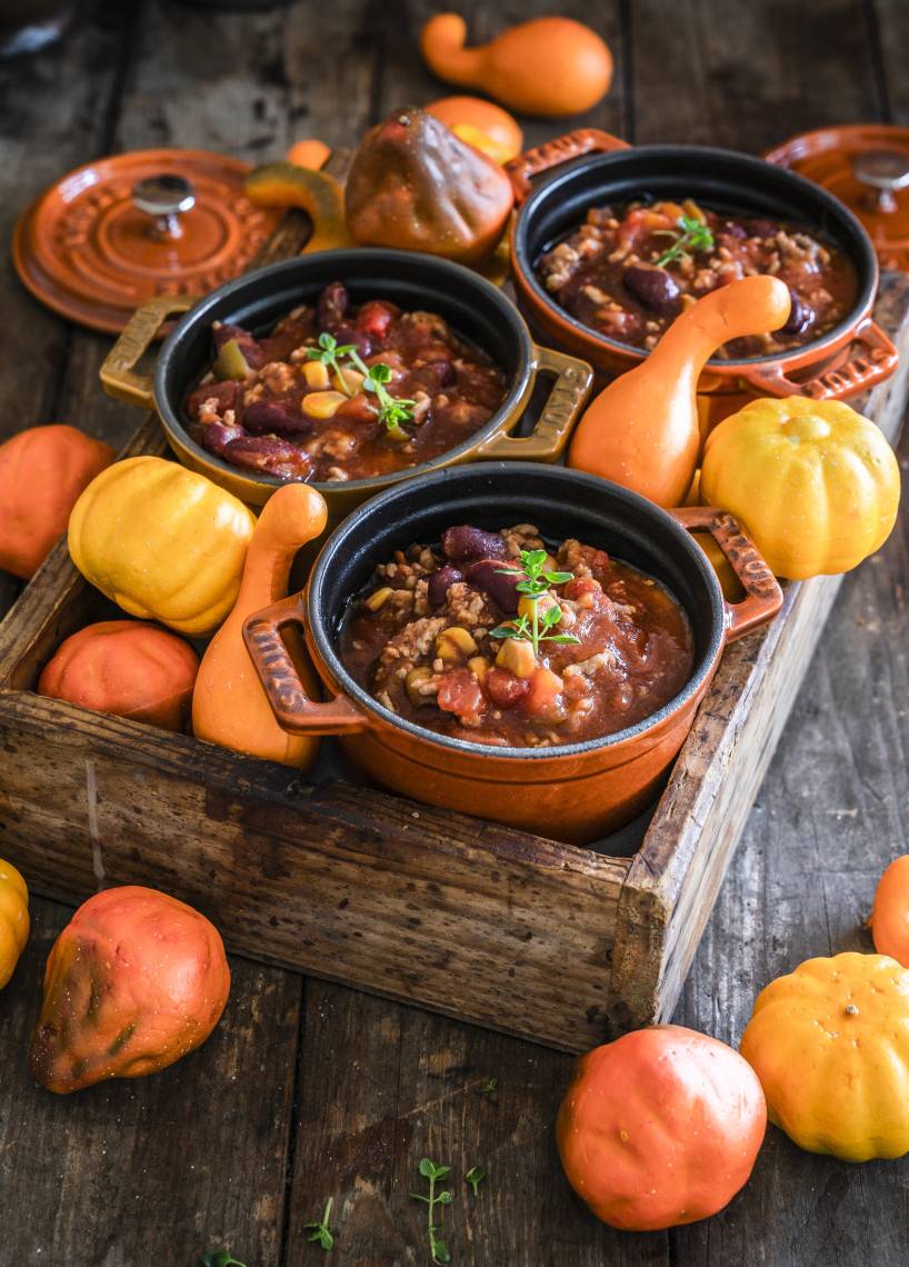 Chili con Carne mit Kürbis