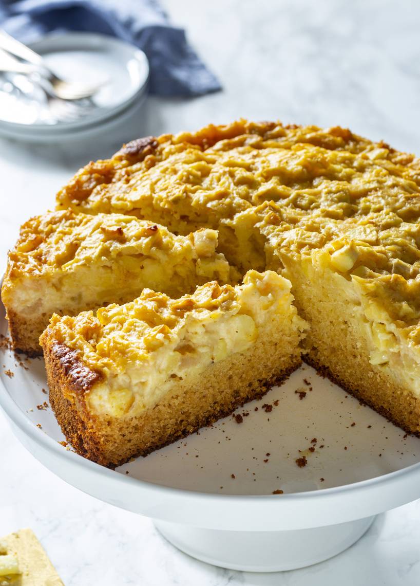 Extra saftiger Apfelkuchen mit Hermann-Teig