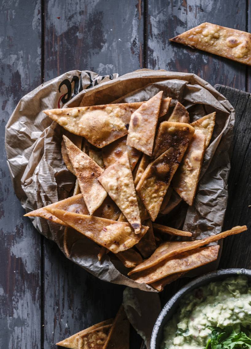 Knusprige Nacho Chips mit dem Monsieur Cuisine