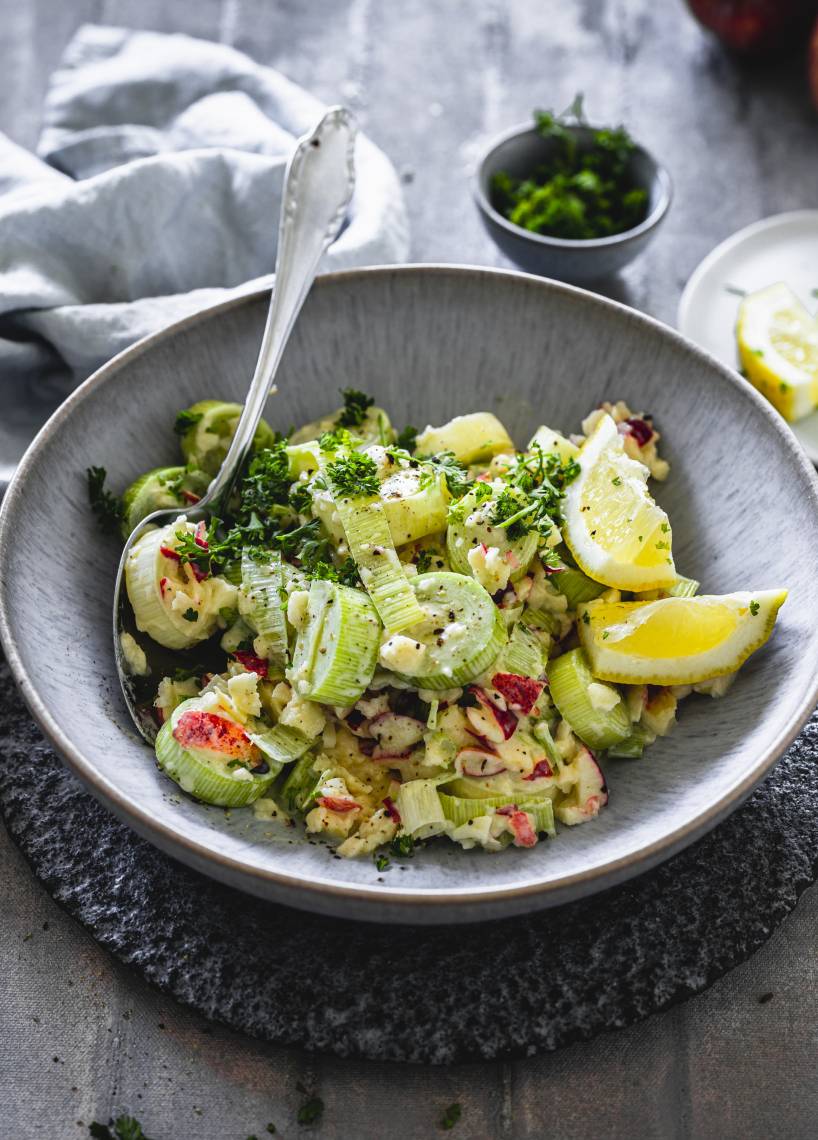 Lauch-Apfel-Salat
