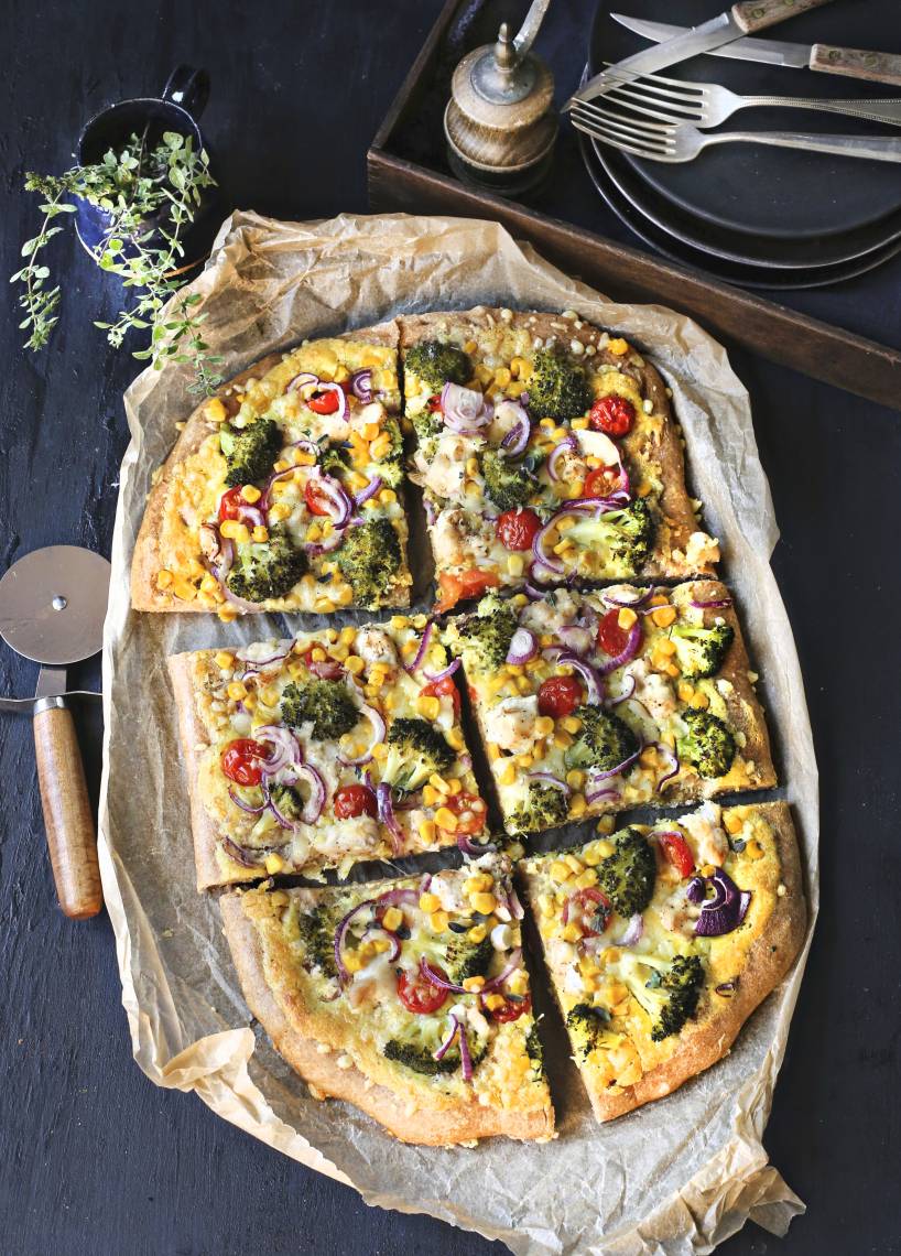 Pizza „Bunter Garten"