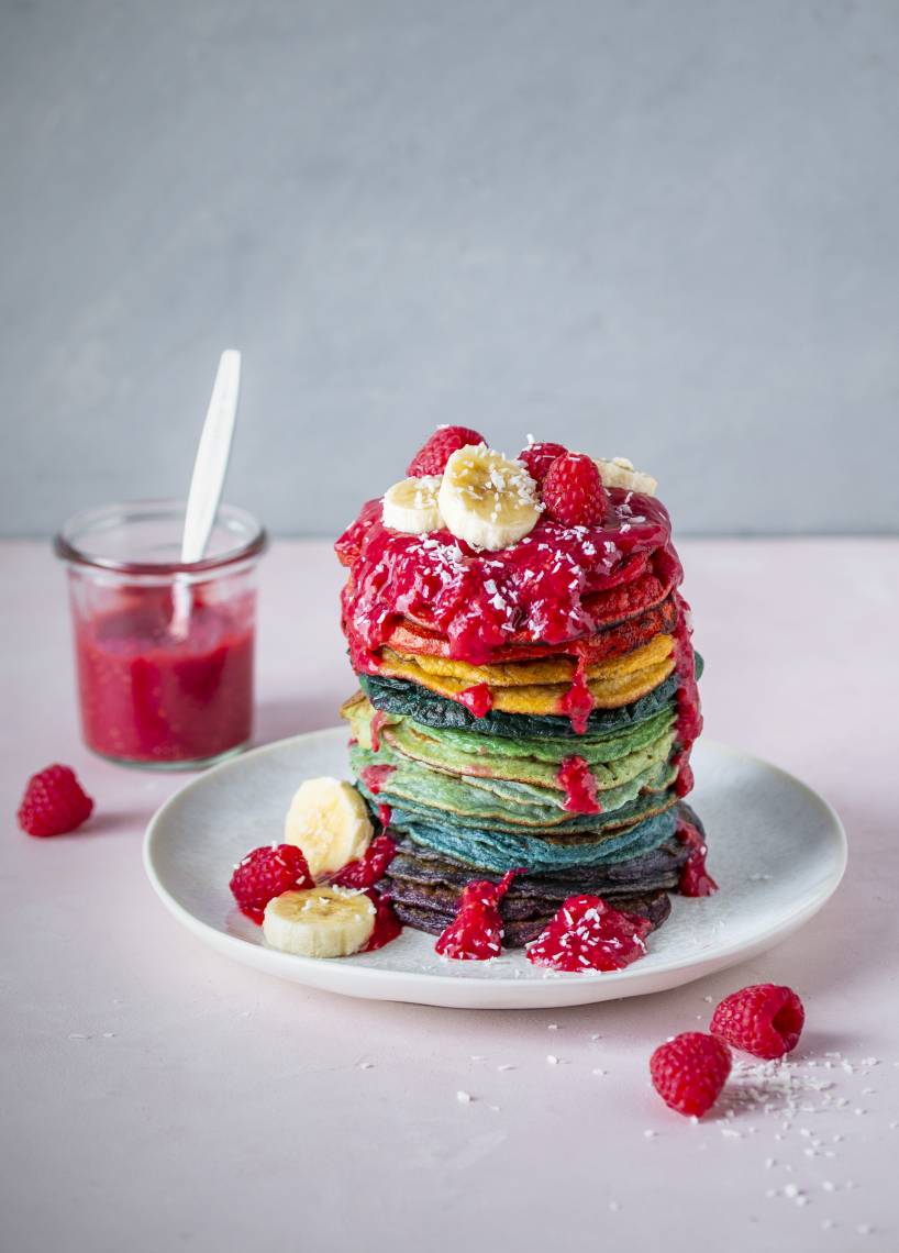 Rainbow Pancakes