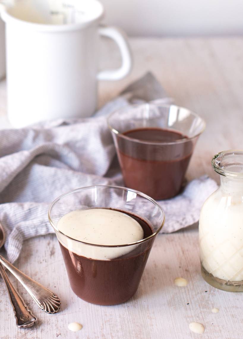 Schokopudding mit Vanillesoße