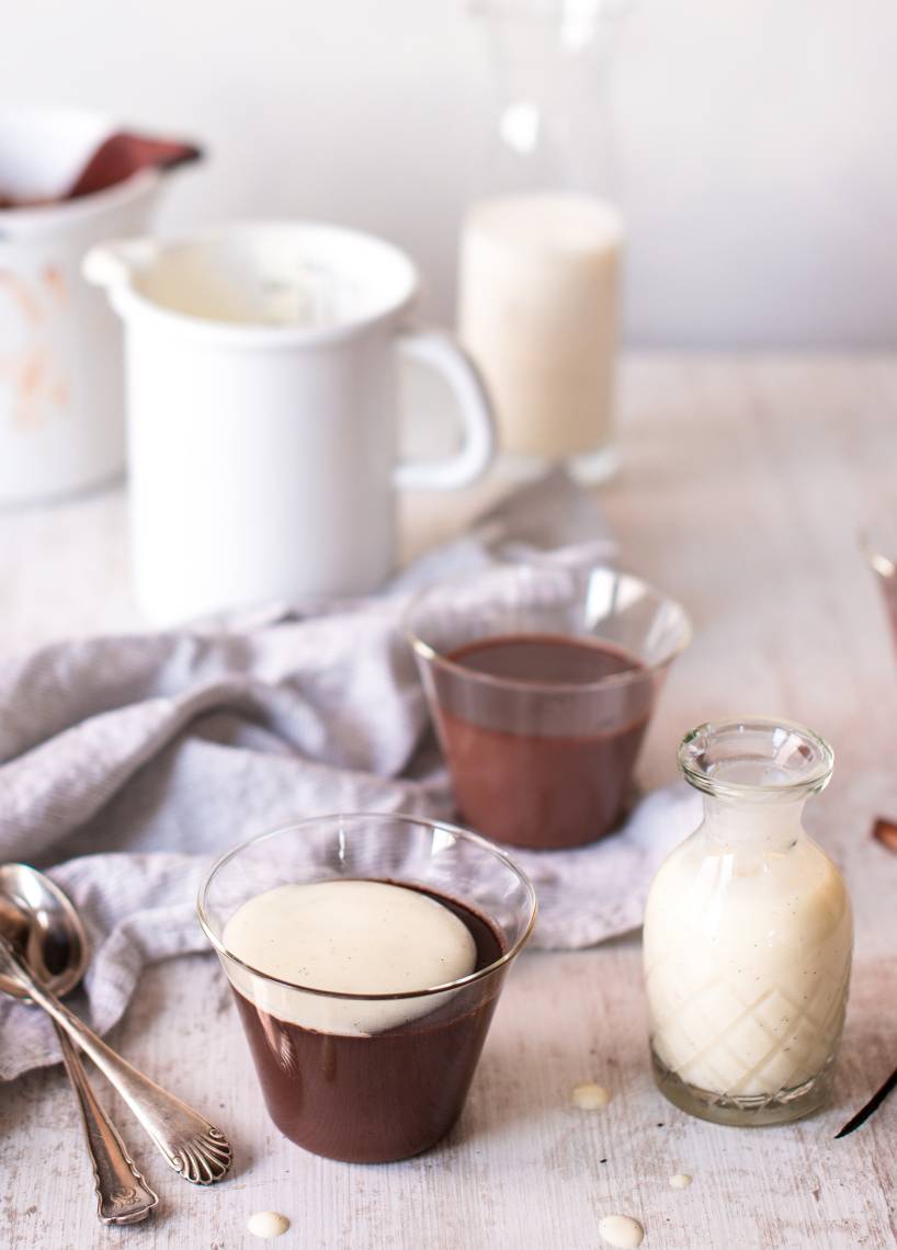 Schokopudding mit Vanillesoße