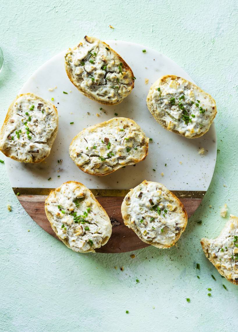 Vegane Flammkuchenbrötchen