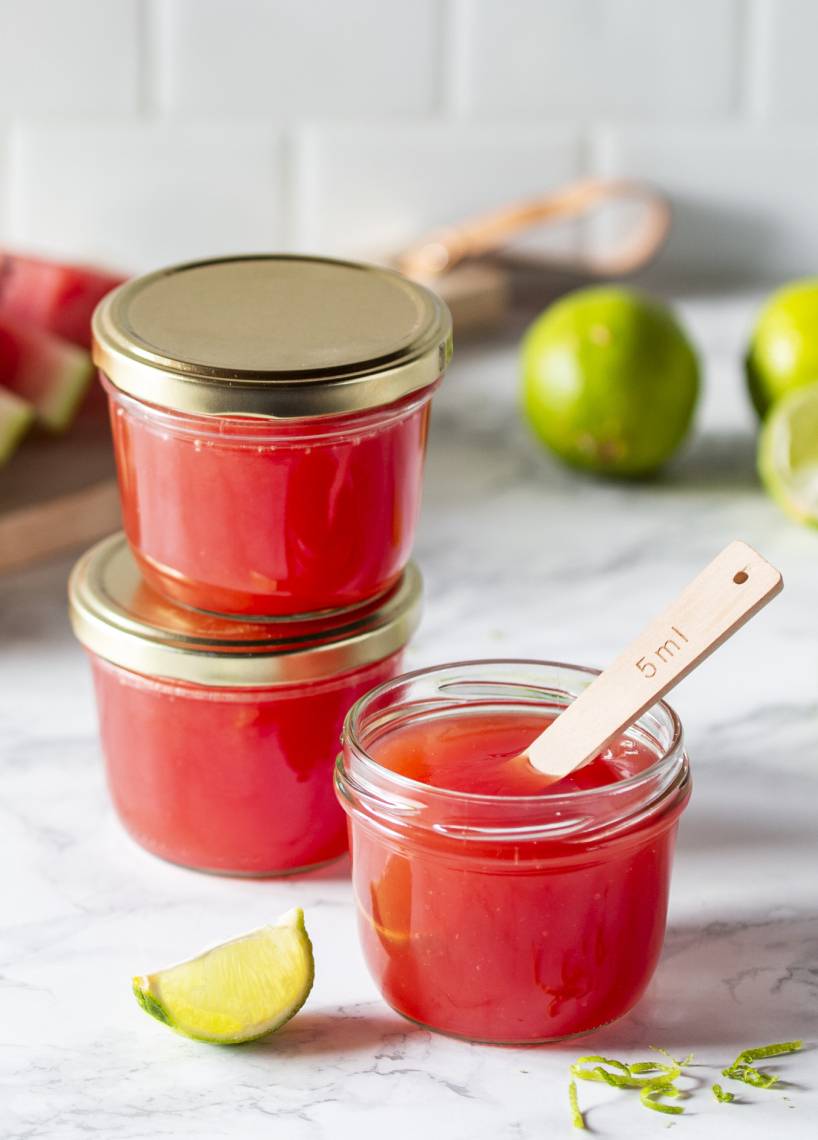 Wassermelone-Limetten-Gelee