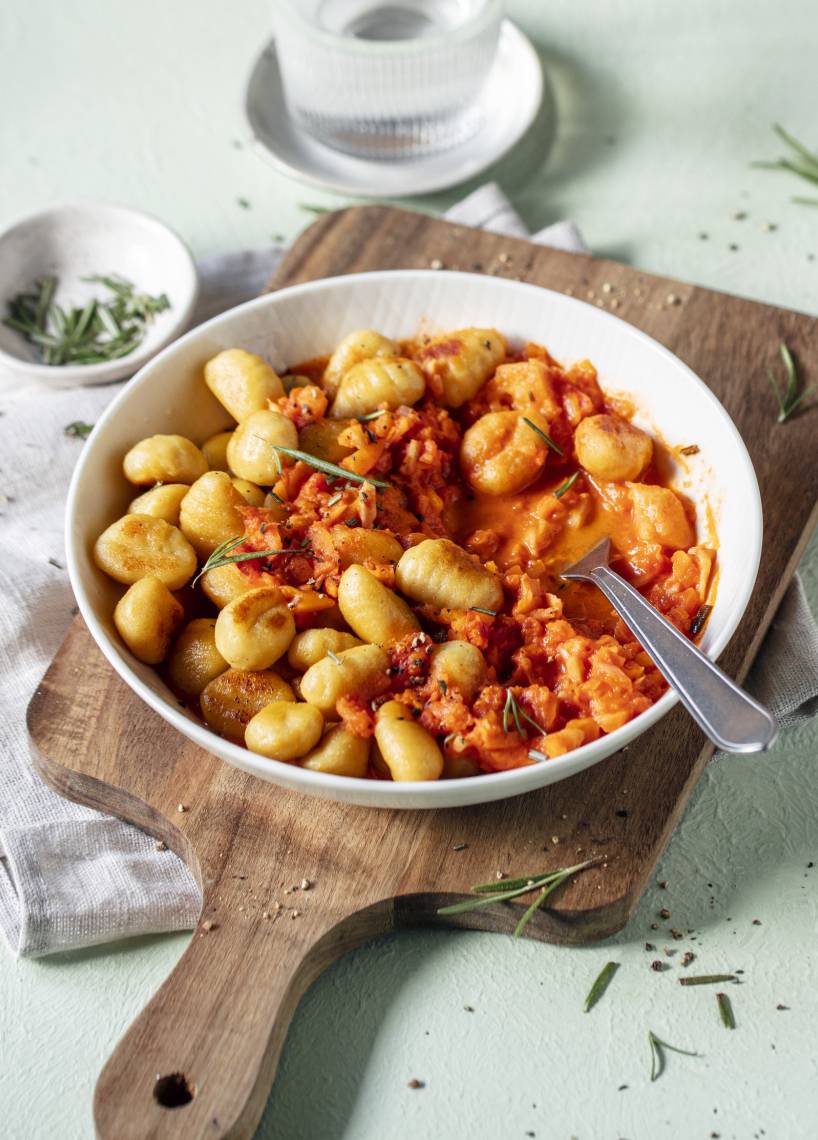 Gnocchi mit Gemüsesoße