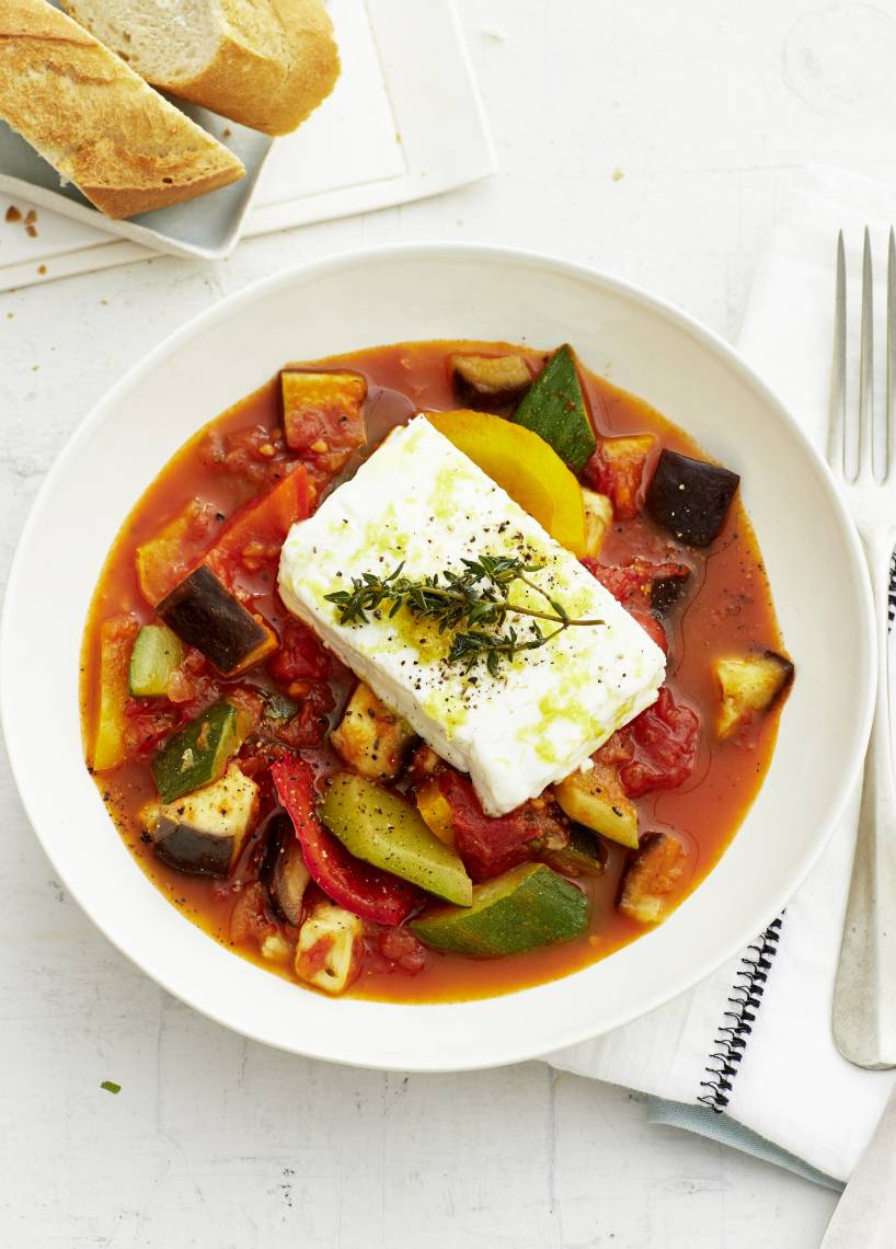 Ratatouille mit Schafskäse