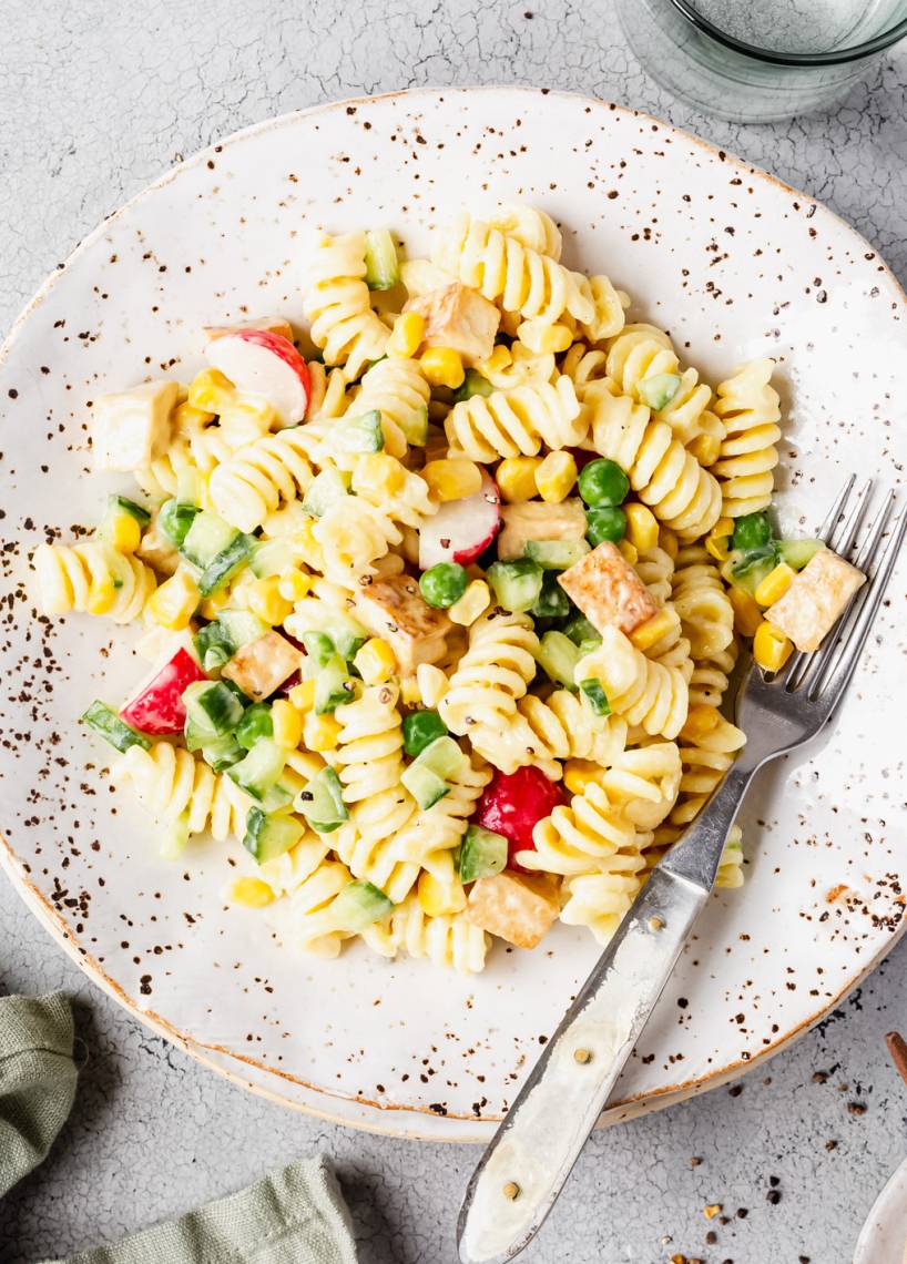 Veganer Nudelsalat