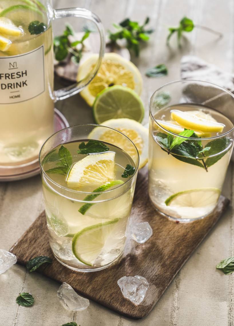 Eistee mit grünem Tee