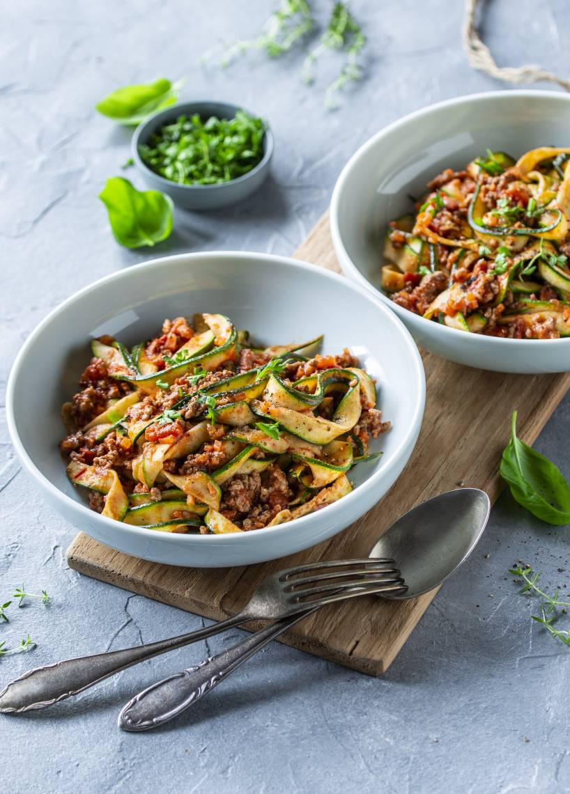 Zoodles mit Bolognese