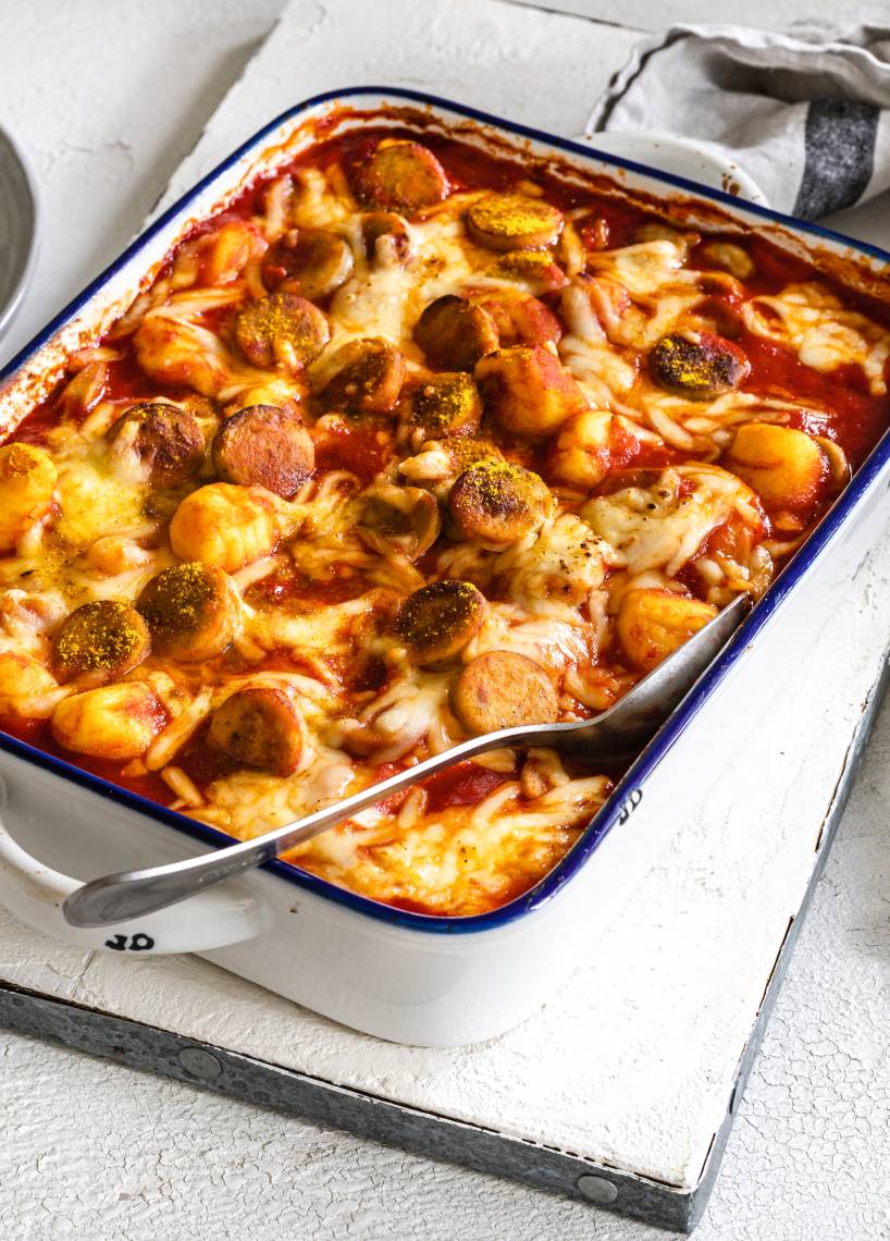 Currywurstauflauf