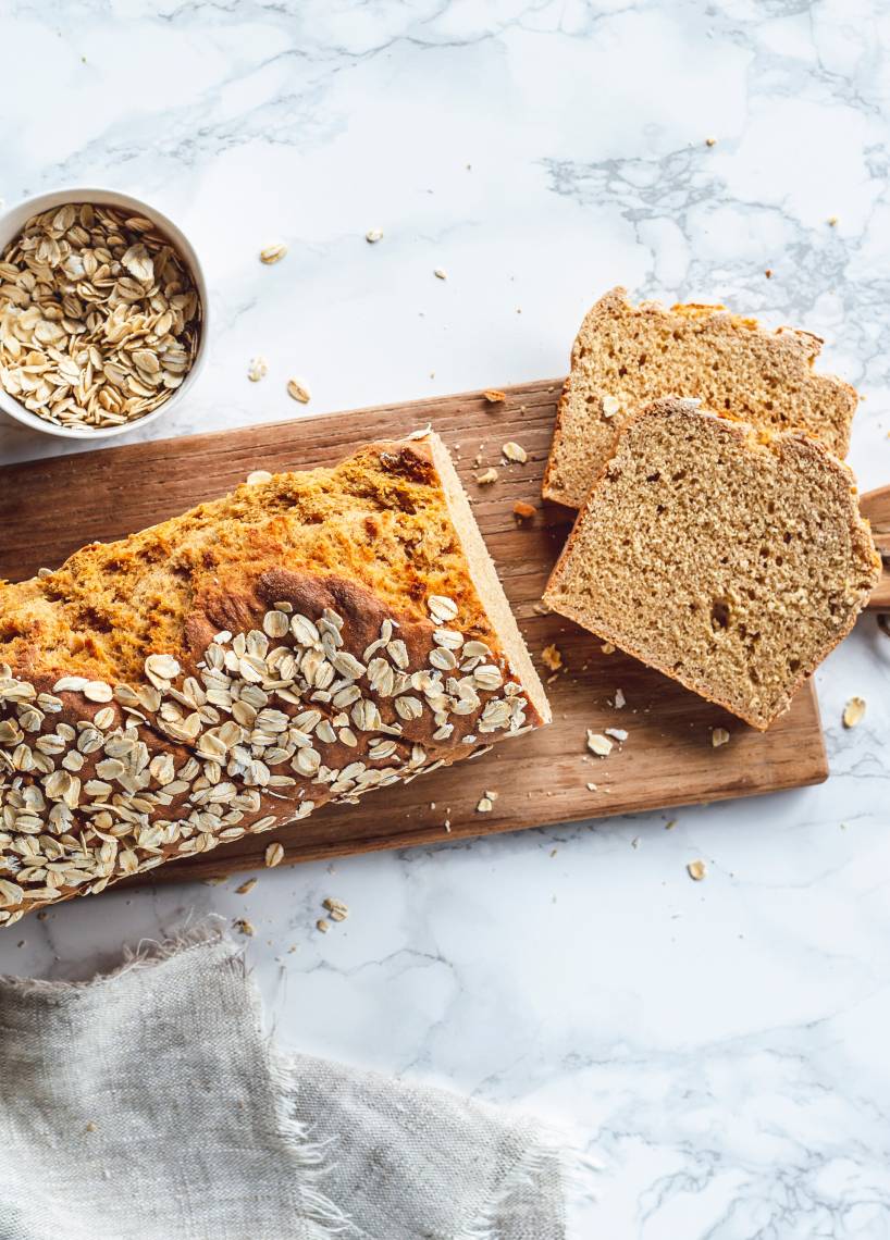 Dinkelvollkornbrot mit Quark