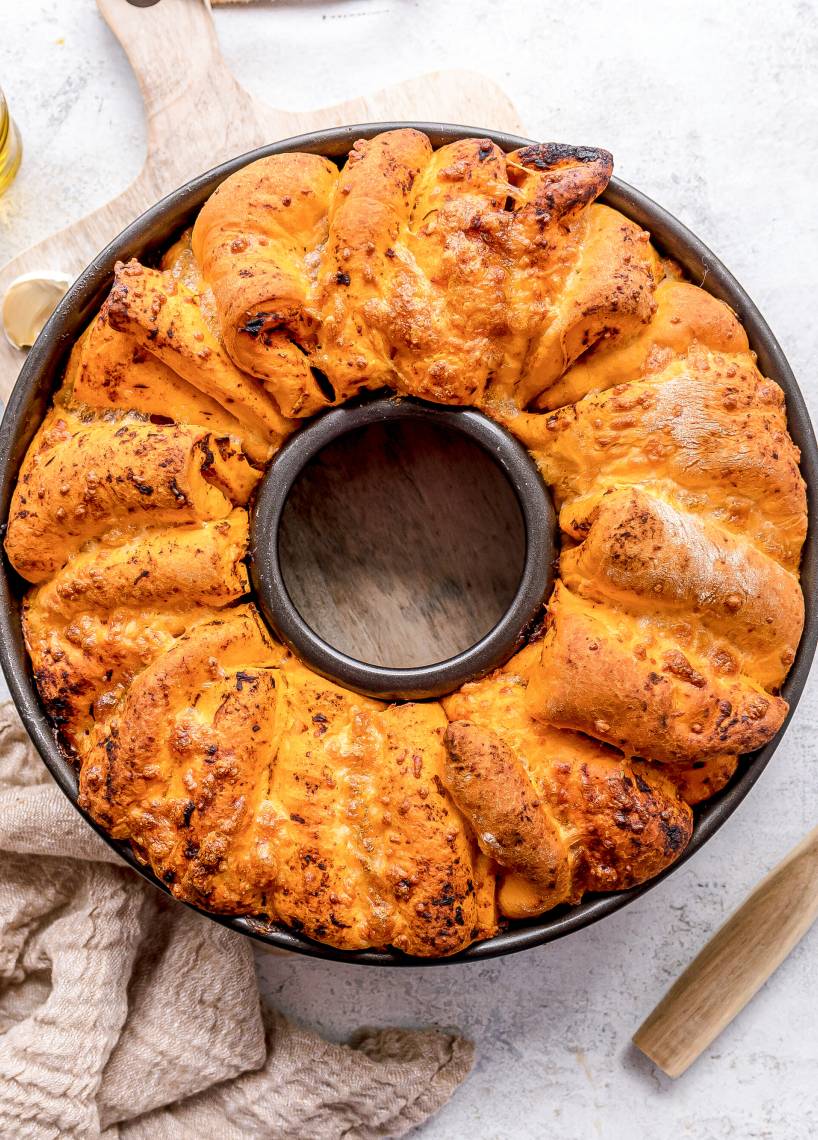 Faltenbrot Tomate-Mozzarella