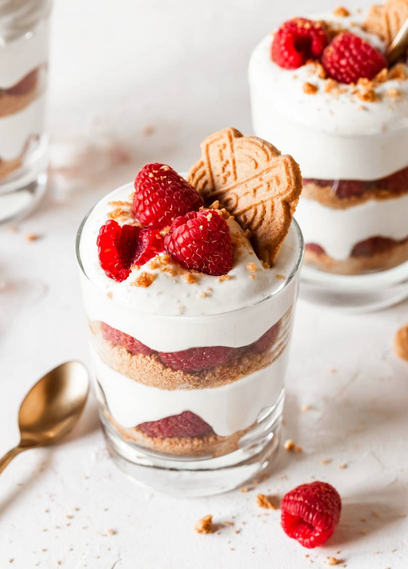 Himbeer-Spekulatius-Dessert