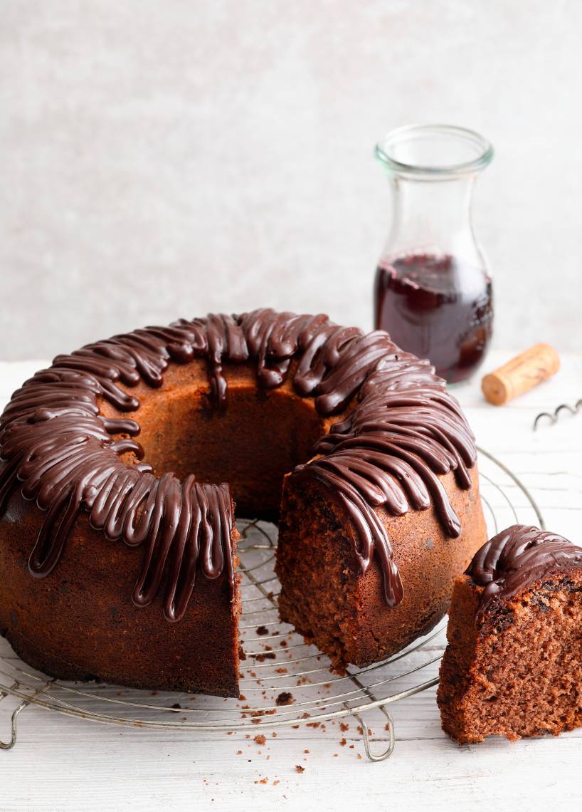 Saftiger Rotweinkuchen