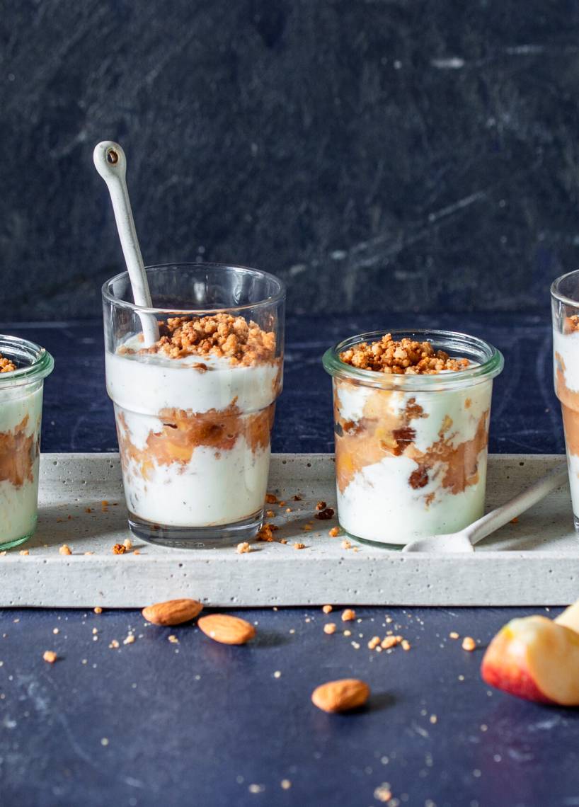 Apfelstrudel im Glas