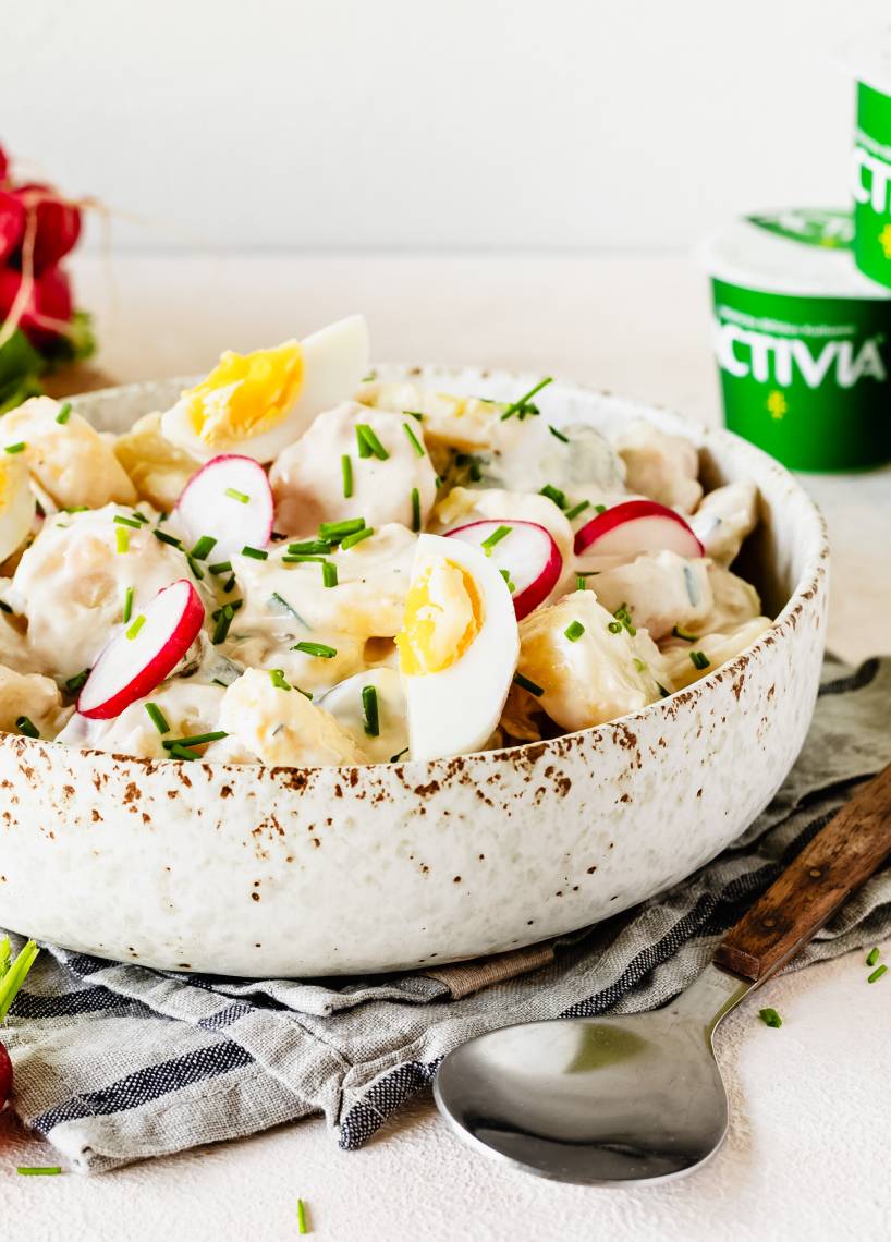 Leichter Kartoffelsalat mit Joghurt