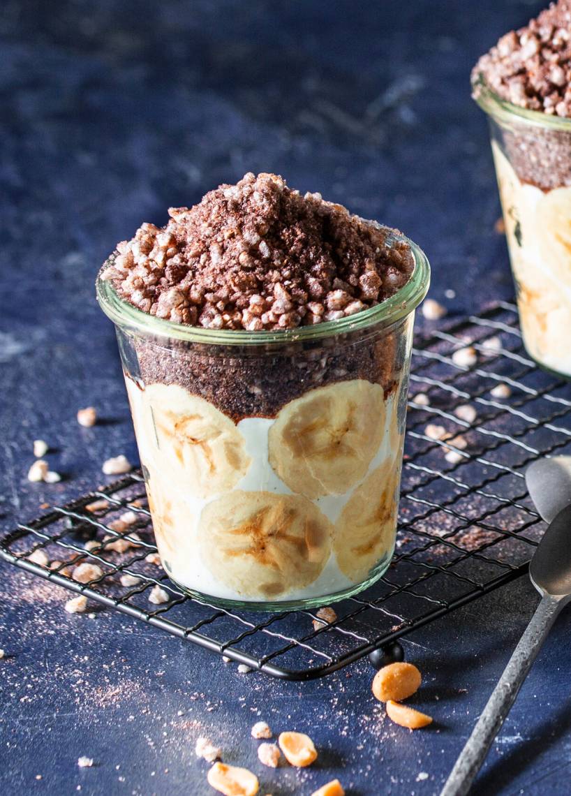 Maulwurftorte im Glas