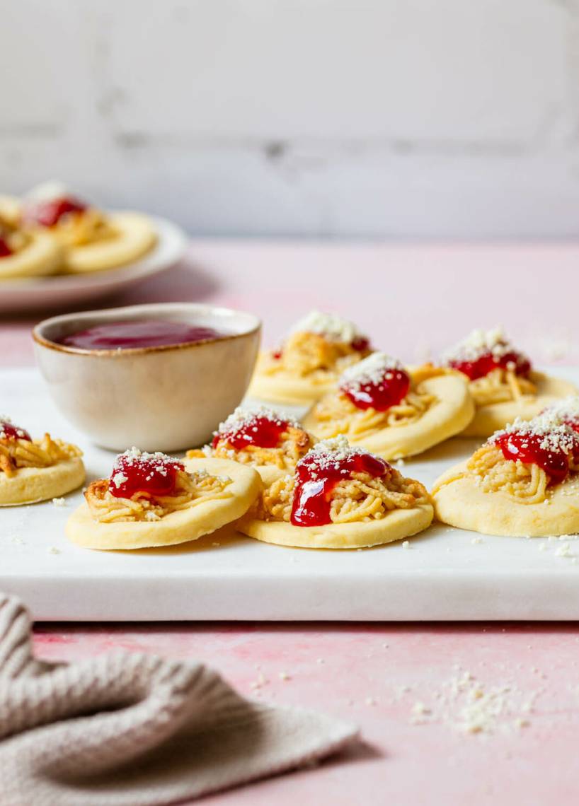 Spaghetti-Eis Plätzchen