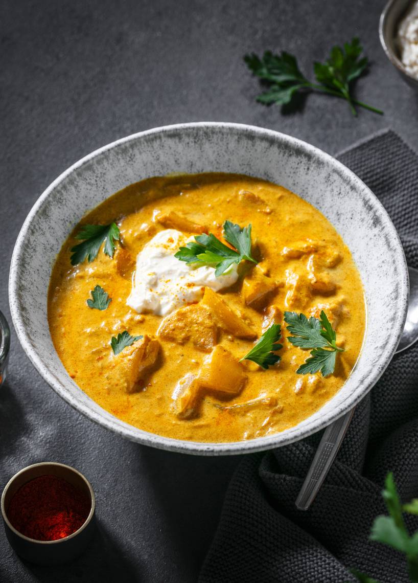 Indisches Kartoffelcurry oder Aloo Masala