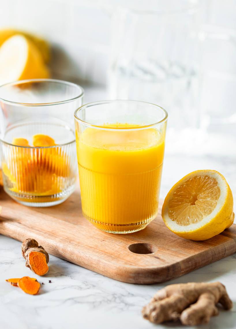 Ingwer-Shot-Eiswürfel auf Vorrat