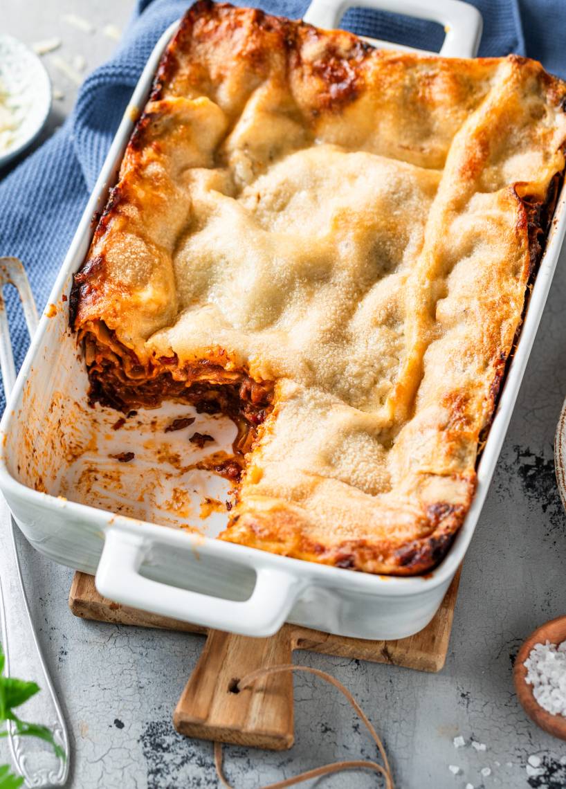 Lasagne mit Pilz-Hack