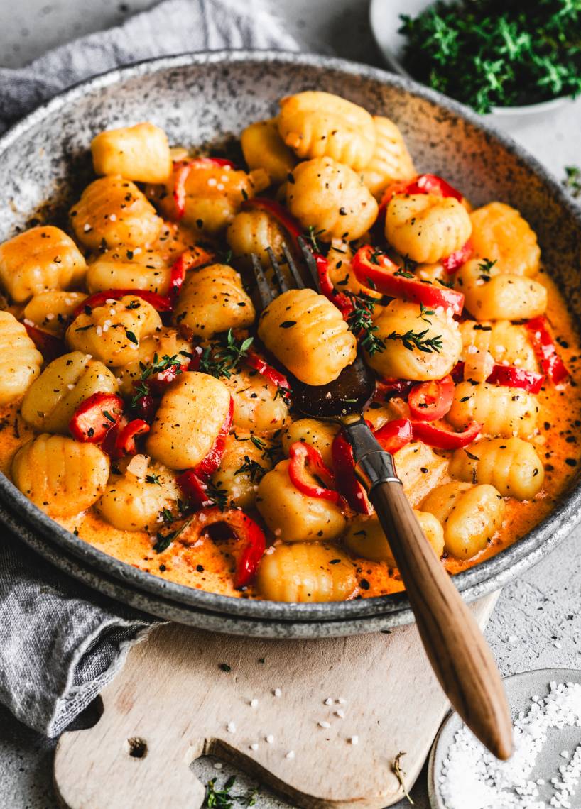 15-Minuten-Gnocchi mit Paprika