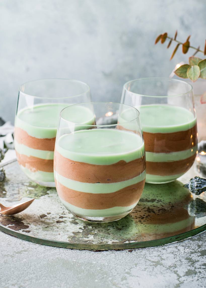 After-Eight-Dessert über Nacht