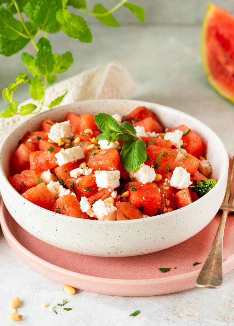 Wassermelonen-Feta-Salat
