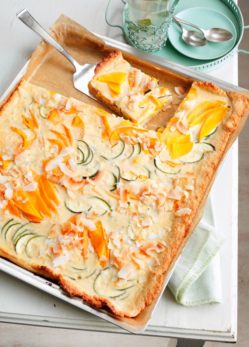 Zucchini-Mango-Quiche