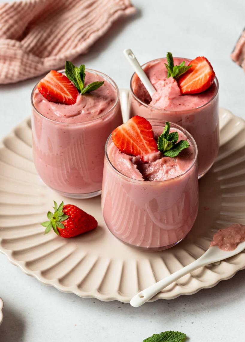Erdbeerpudding