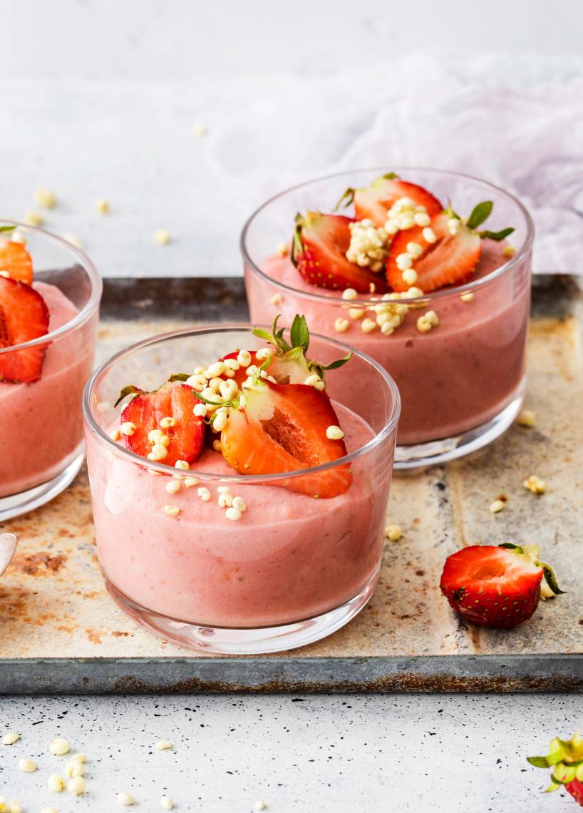 Erdbeerpudding