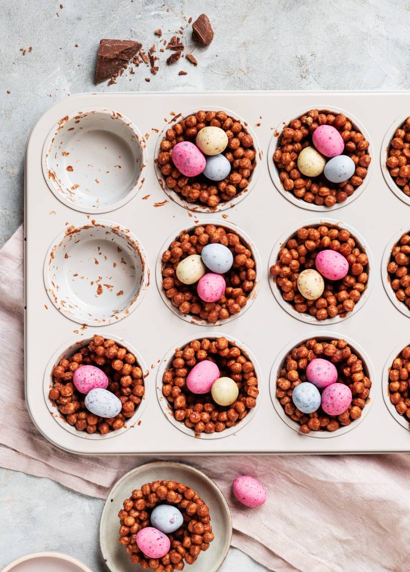 Knusper-Osternester aus 3 Zutaten