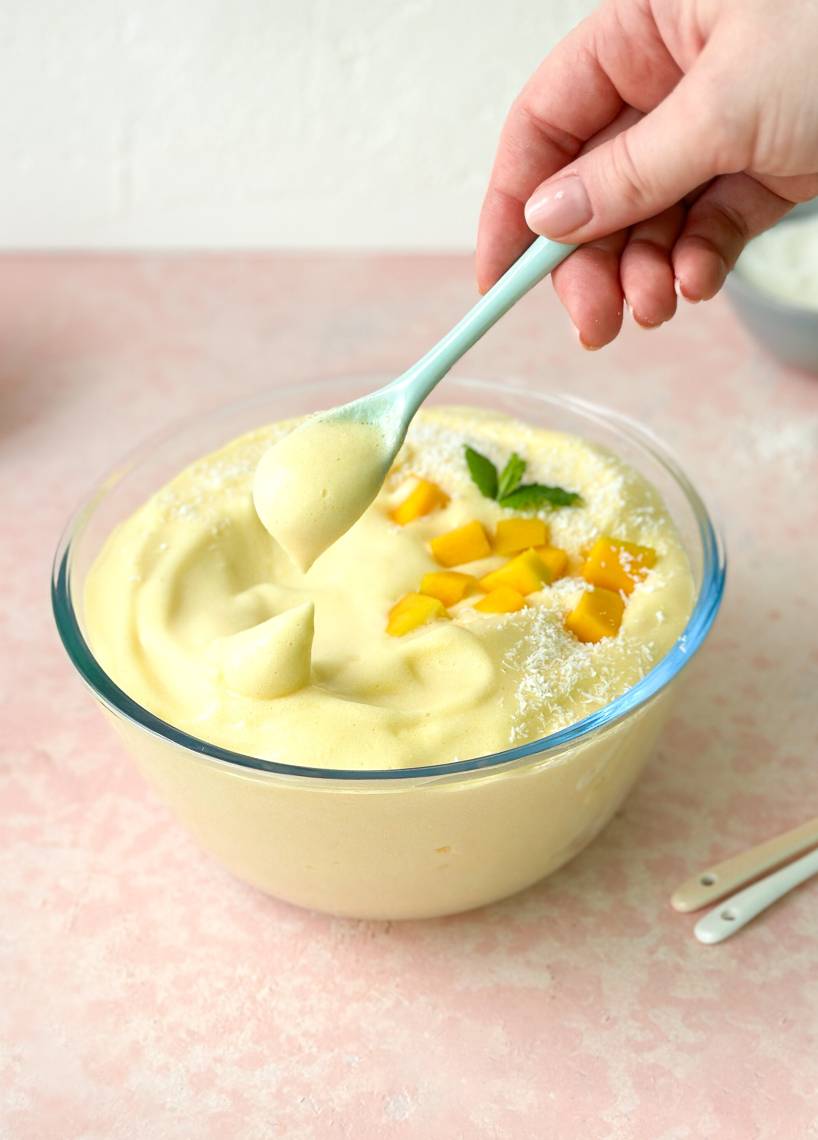 Mango-Protein-Fluff