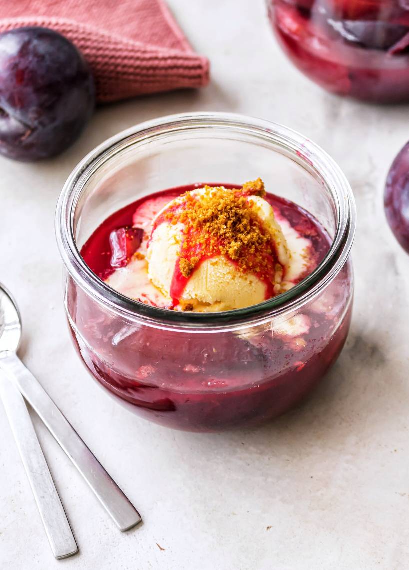 Pflaumenkompott mit „Aperol“