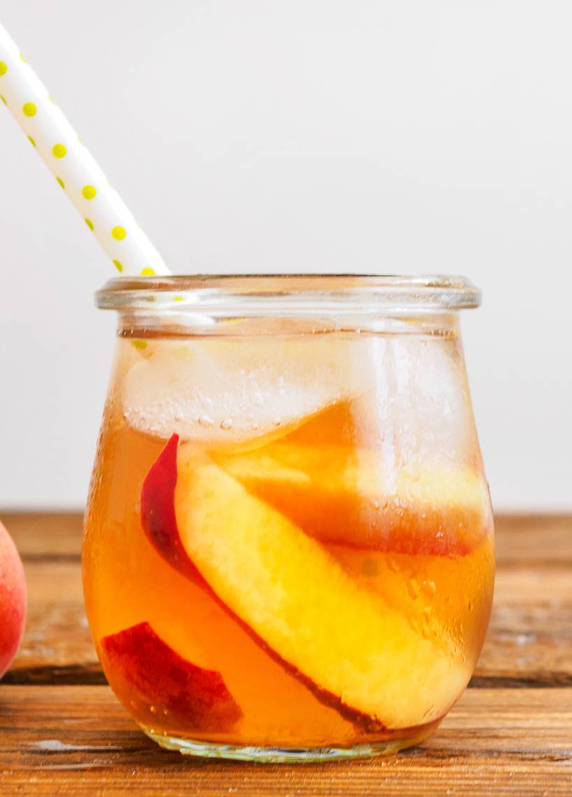Pfirsich-Eistee-Sirup