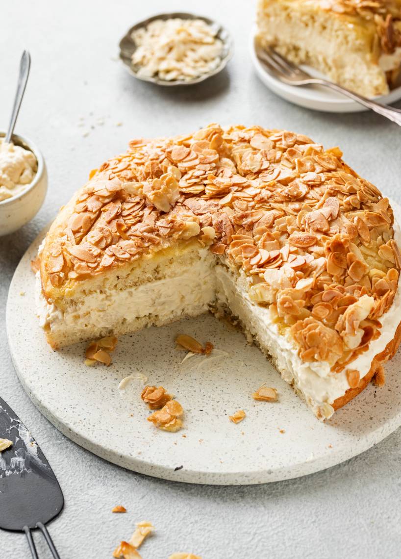 Veganer Bienenstich