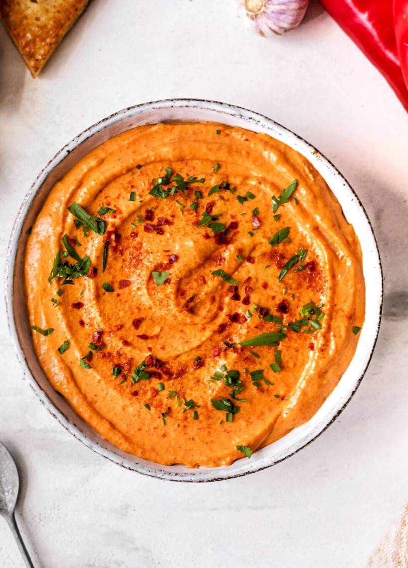Gerösteter Paprika-Dip