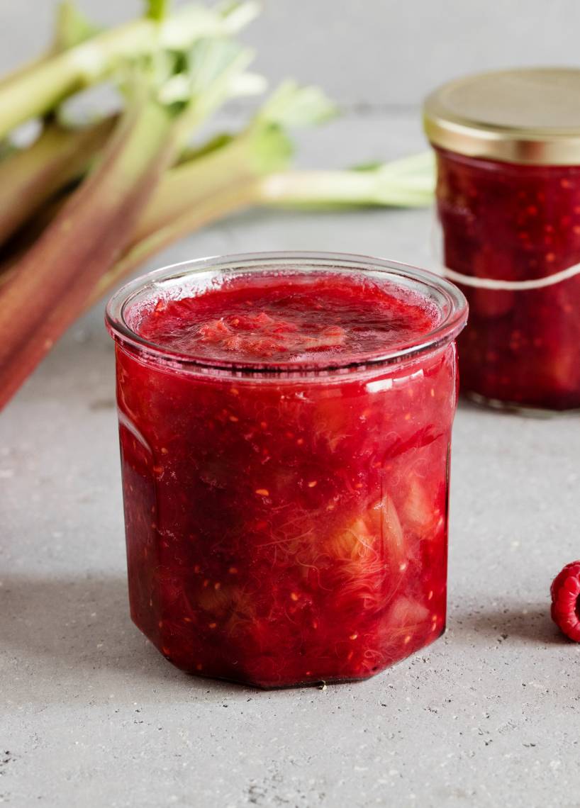 Himbeer-Rhabarber-Marmelade